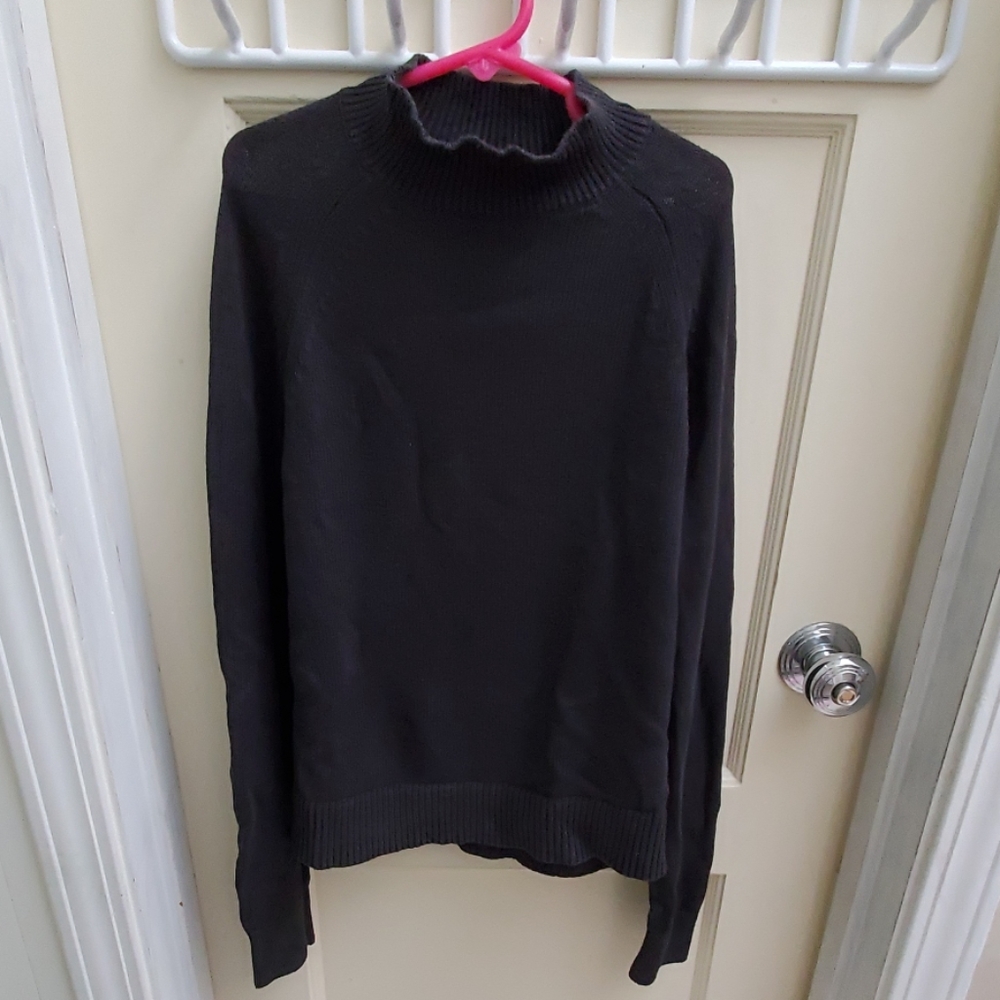 Everlane Cotton Mockneck Crop Sweater